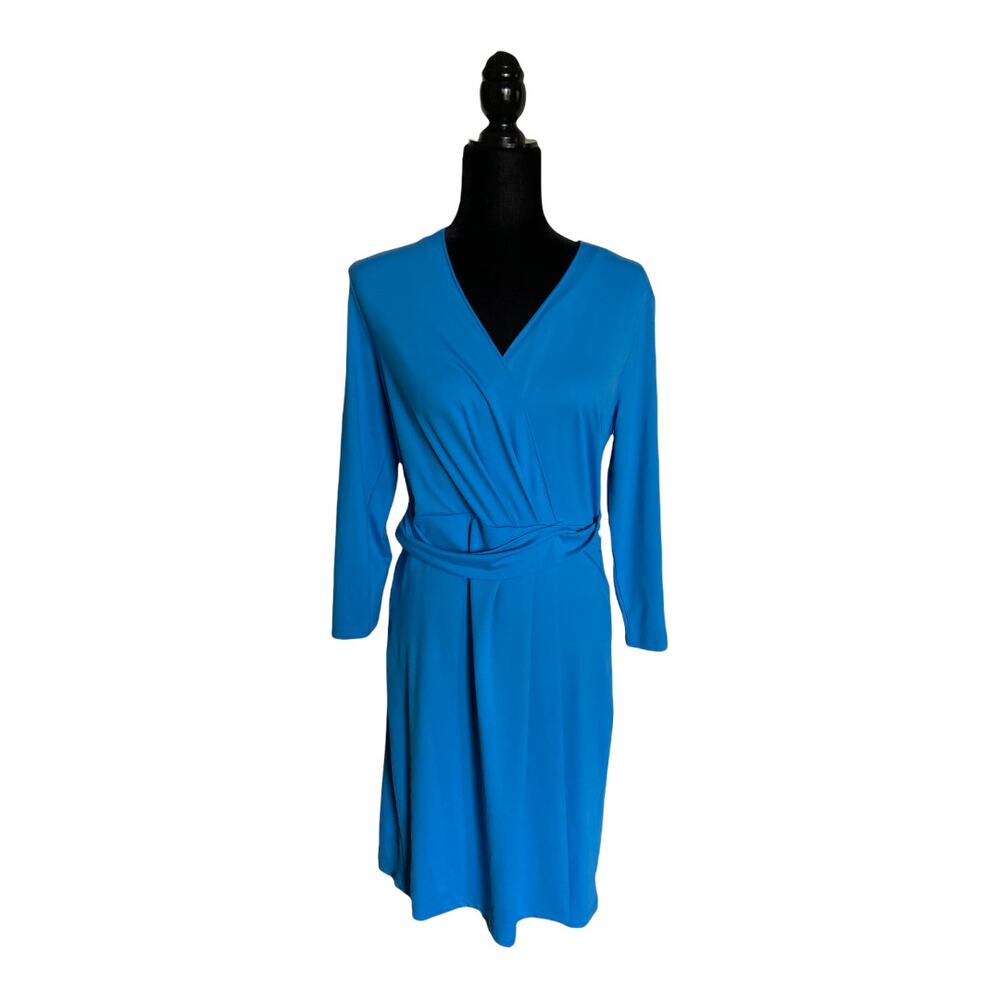 Talbots Blue Wrap Dress